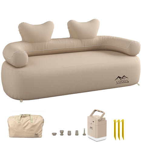 Air Sofa Couch,Inflatable Sofa & Blow up Outdoor Air Sofa Support 660lbs